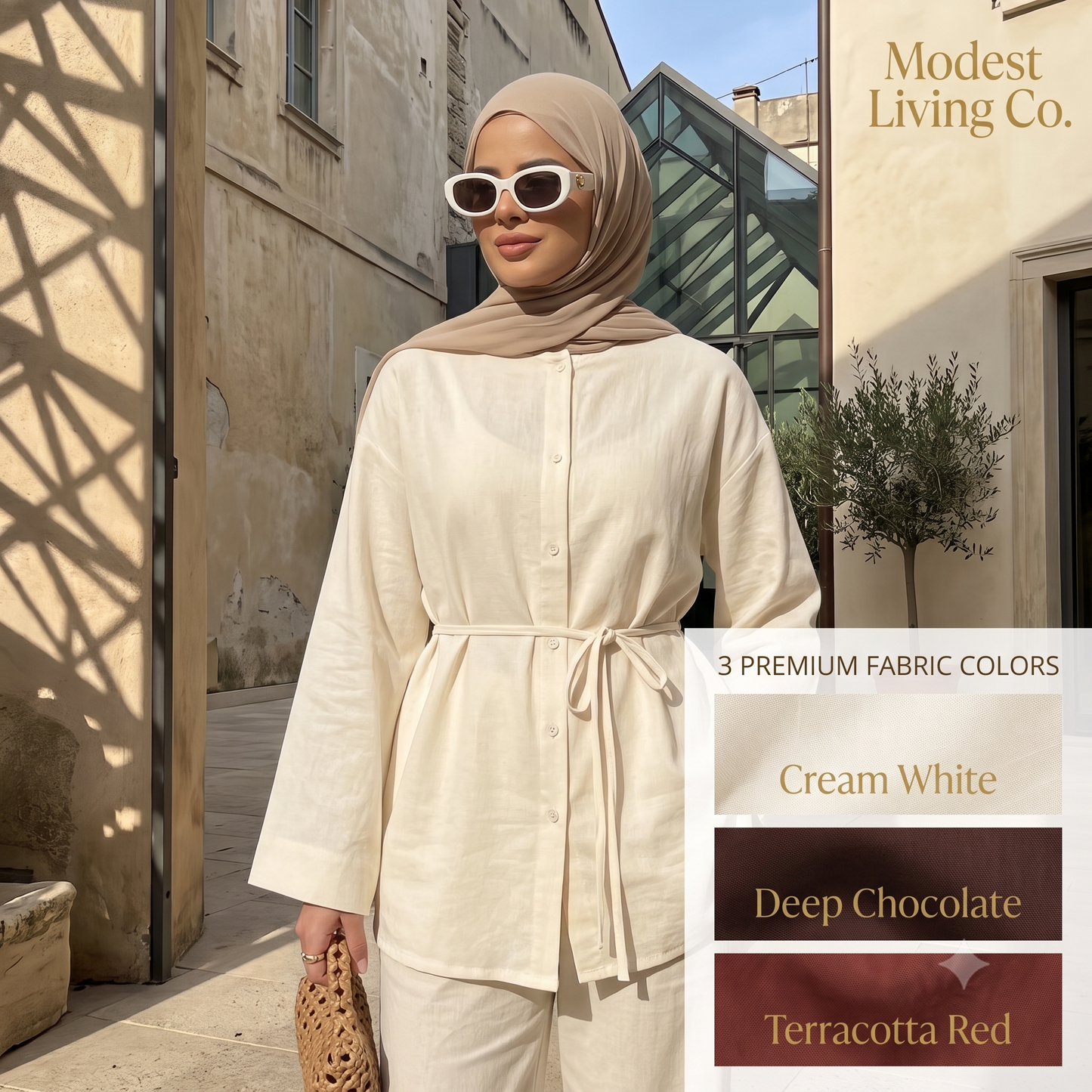 The Modest Essential: Effortless Linen-Cotton Sets for Summer