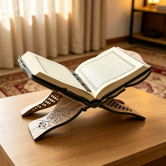 Foldable Removable Wooden Book Stand, Multicolor Portable Reading Rack For Home Study