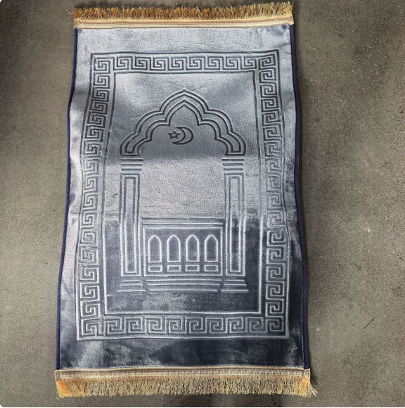 Thick Velvet Prayer Mat with Orthopedic Knee Support