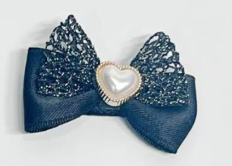 Black Bow Pet Hair Clip