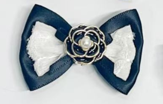 Black Bow Pet Hair Clip