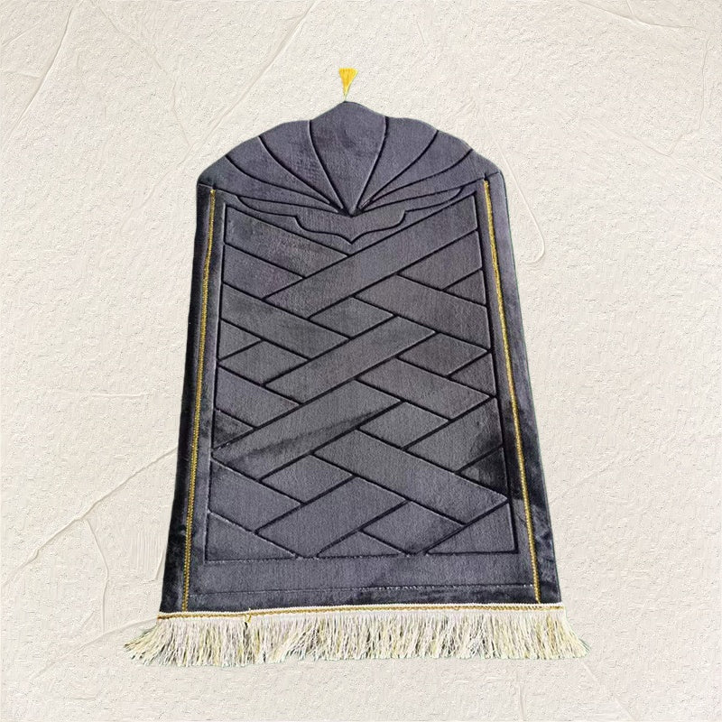 Personalized Prayer Mat – Custom Name Flannel Sejadah | Eid & Ramadan Gift