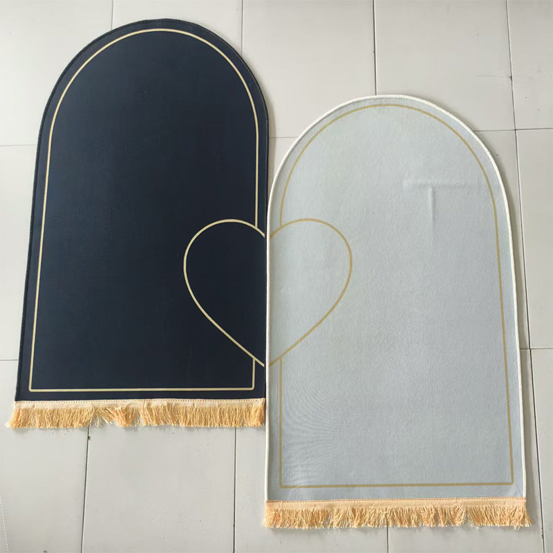 Couple Prayer Mat Set – Interlocking Velvet Sejadah for Two | Wedding & Eid Gift