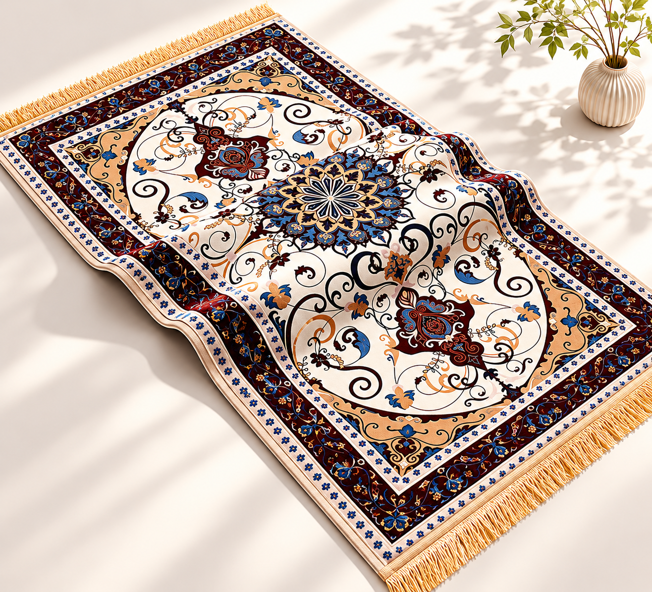 Memory Foam Prayer Mat with Knee Support