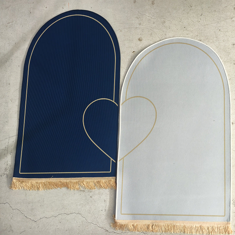 Couple Prayer Mat Set – Interlocking Velvet Sejadah for Two | Wedding & Eid Gift