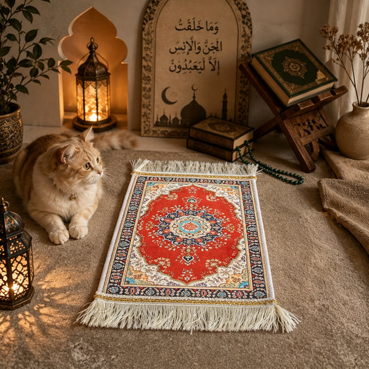 Floral Square Pet Mat