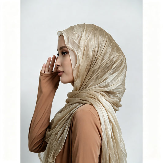 Shimmer Crinkle Hijab